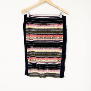 ANTHROPOLGIE Cecilia Prado Pencil Skirt Knit striped size Large